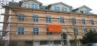 Neue Fassade am Altbau