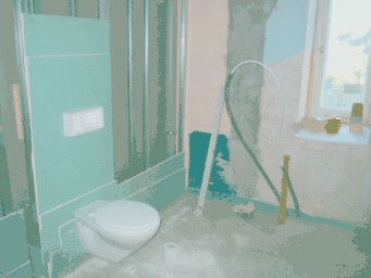 Provisorisches Baustellen- WC